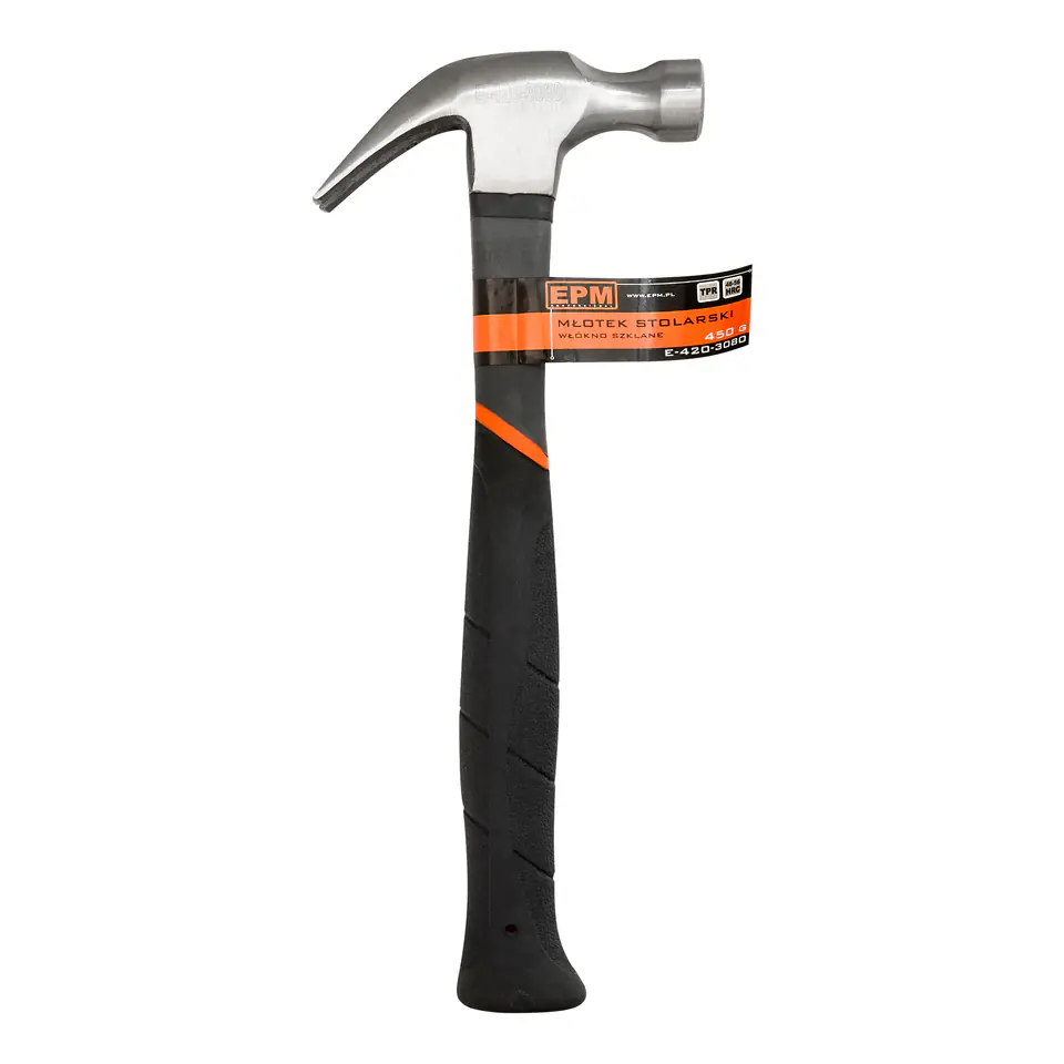 ⁨CARPENTRY HAMMER 450G HANDLE FIBERGLASS TPR⁩ at Wasserman.eu