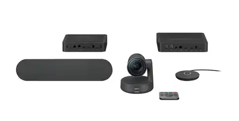 ⁨Logitech Premium Rally Ultra HD Video Conference system with automatic camera control⁩ at Wasserman.eu