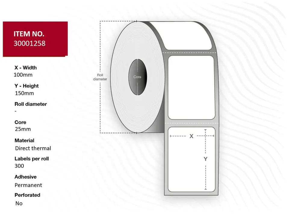 ⁨Capture Label 100x150 - Core 25.⁩ w sklepie Wasserman.eu