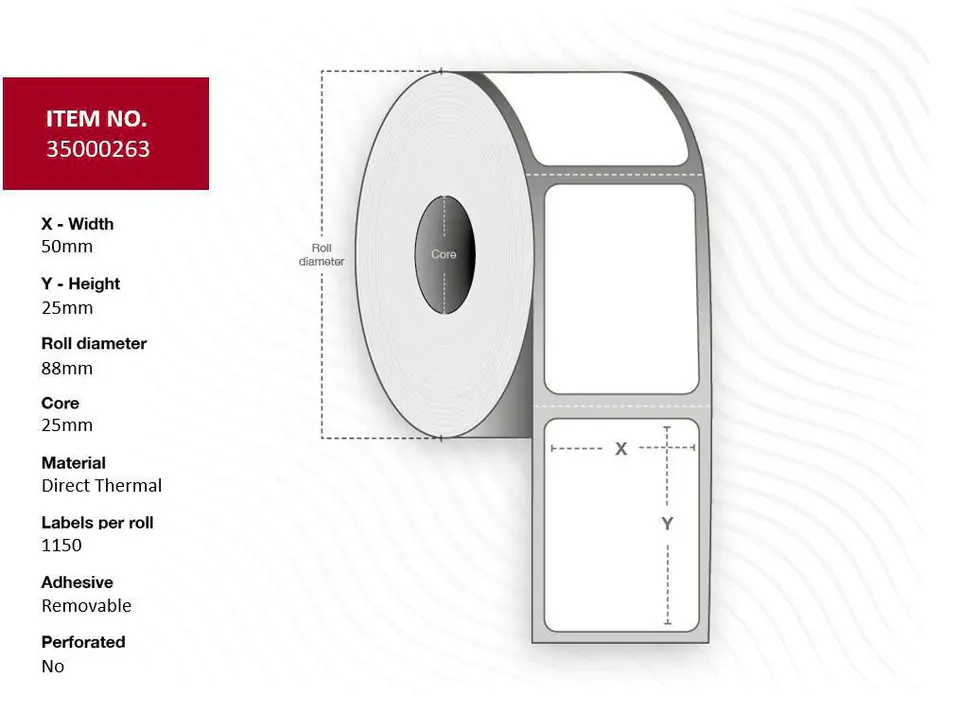 ⁨Capture Label 50x25 - Core 25.⁩ w sklepie Wasserman.eu