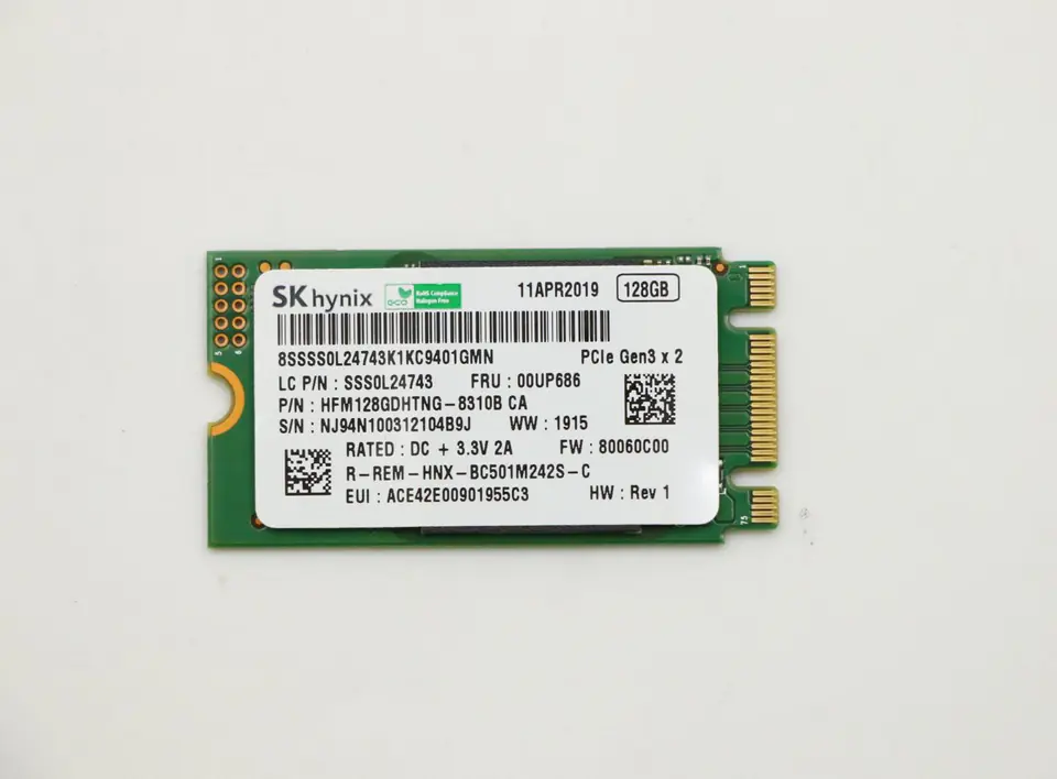 ⁨Lenovo 128GB M.2 PCIe NVMe SSD⁩ w sklepie Wasserman.eu