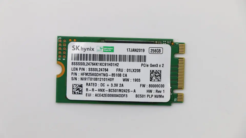 ⁨Lenovo 256GB M.2 PCIe NVMe Solid⁩ w sklepie Wasserman.eu