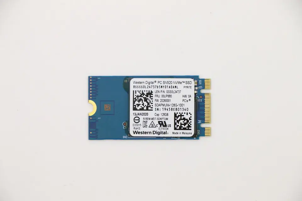 ⁨Lenovo 128GB M.2 PCIe NVMe SSD Gen3x2⁩ w sklepie Wasserman.eu