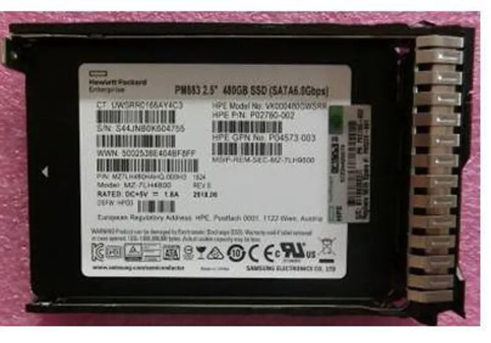 ⁨Hewlett Packard Enterprise 480GB SATA Solid State Drive⁩ w sklepie Wasserman.eu