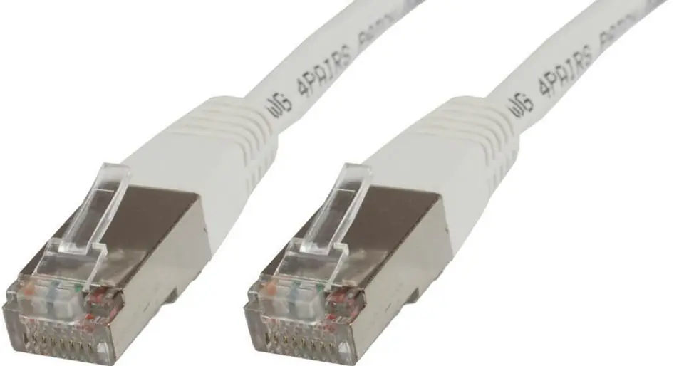 ⁨MicroConnect F/UTP CAT6 0.25m White LSZH⁩ w sklepie Wasserman.eu