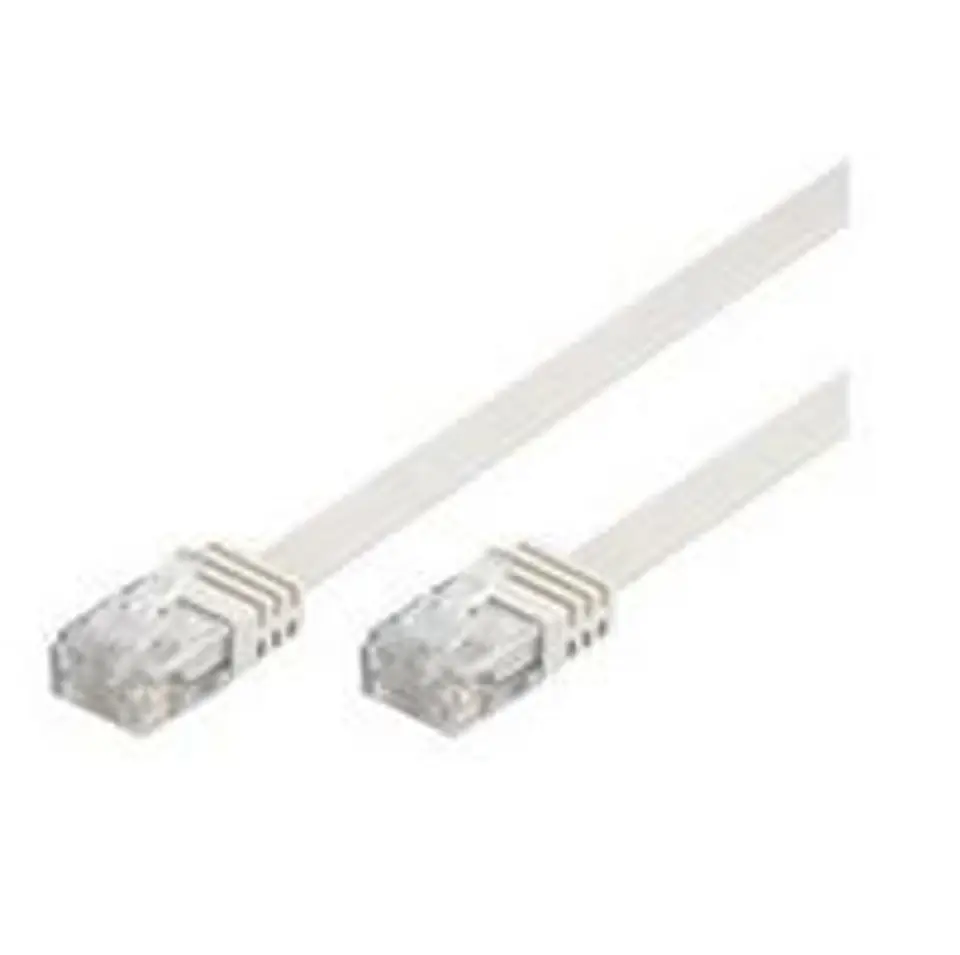 ⁨MicroConnect U/UTP CAT5e 3M White Flat⁩ w sklepie Wasserman.eu