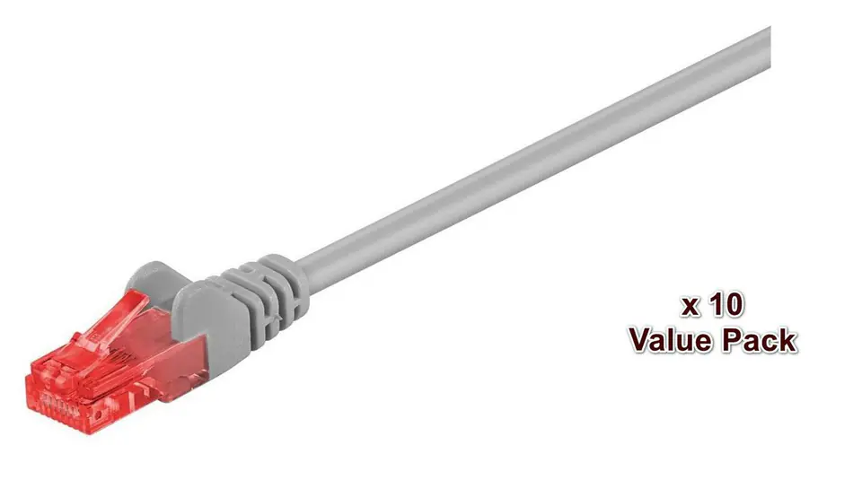 ⁨MicroConnect U/UTP CAT6 2M Grey/Lavendel⁩ w sklepie Wasserman.eu