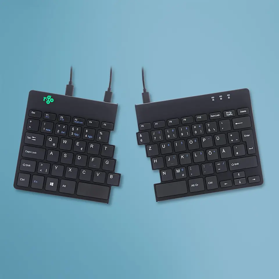 ⁨R-Go Tools Split Keyboard, (DE), black⁩ w sklepie Wasserman.eu