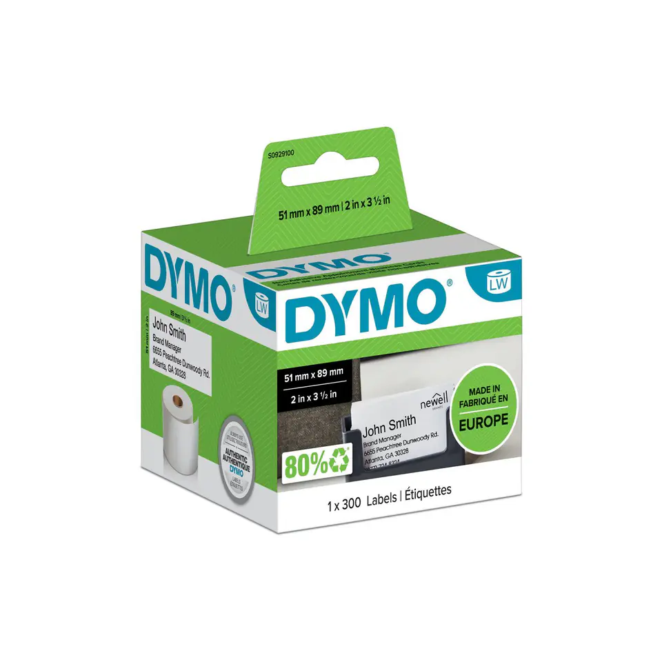 ⁨DYMO Appointment/Name Bagde cards⁩ w sklepie Wasserman.eu