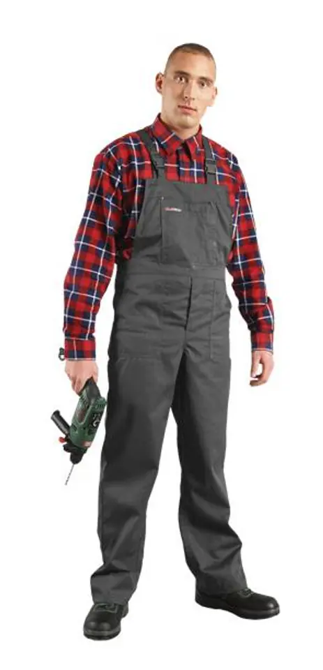 ⁨DUNGAREE PROTECTIVE PANTS, GRAY SMS 54⁩ at Wasserman.eu