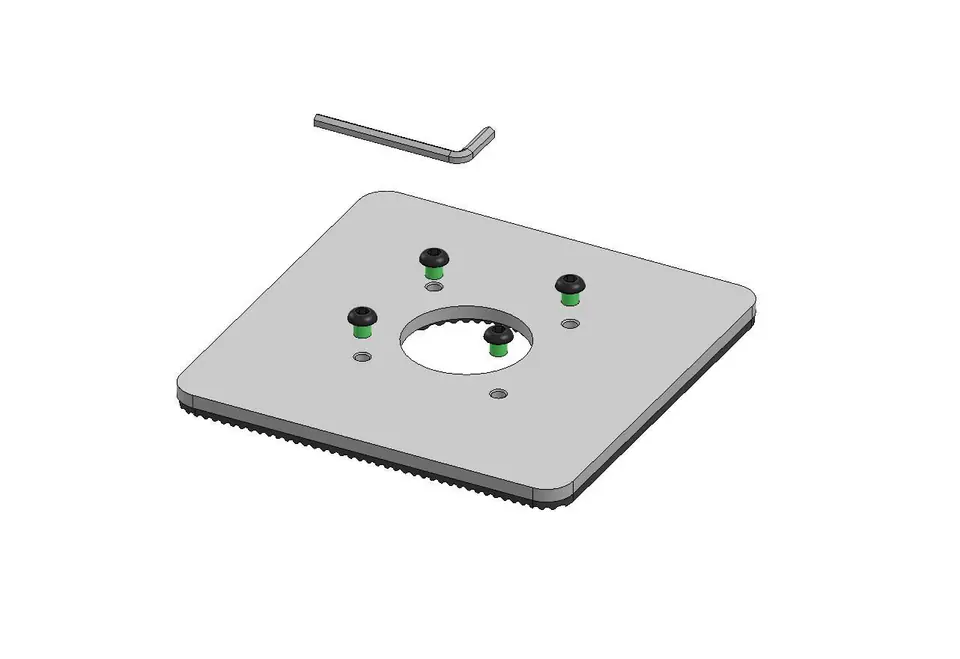 ⁨Ergonomic Solutions 150x150mm Baseplate 5mm -⁩ w sklepie Wasserman.eu