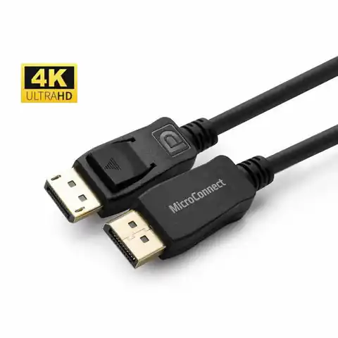 ⁨MicroConnect 4K DisplayPort 1.2 Cable 1m⁩ w sklepie Wasserman.eu