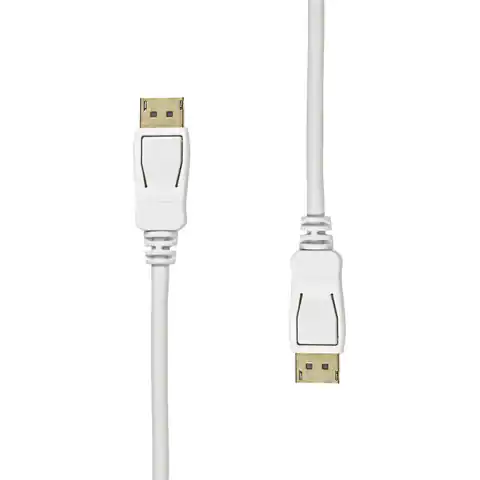 ⁨ProXtend DisplayPort Cable 1.4 1M White⁩ w sklepie Wasserman.eu