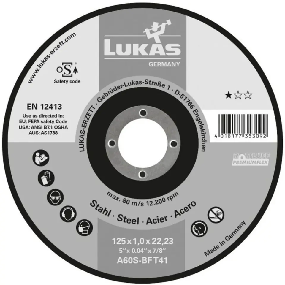 TARCZA PŁASKA T1A 230*1.9*22 A46T-BF PREMIUMFLEX BEST LIFE w sklepie Wasserman.eu