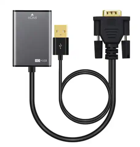 ⁨MicroConnect Adapter VGA 15pin  - HDMI M-F⁩ w sklepie Wasserman.eu