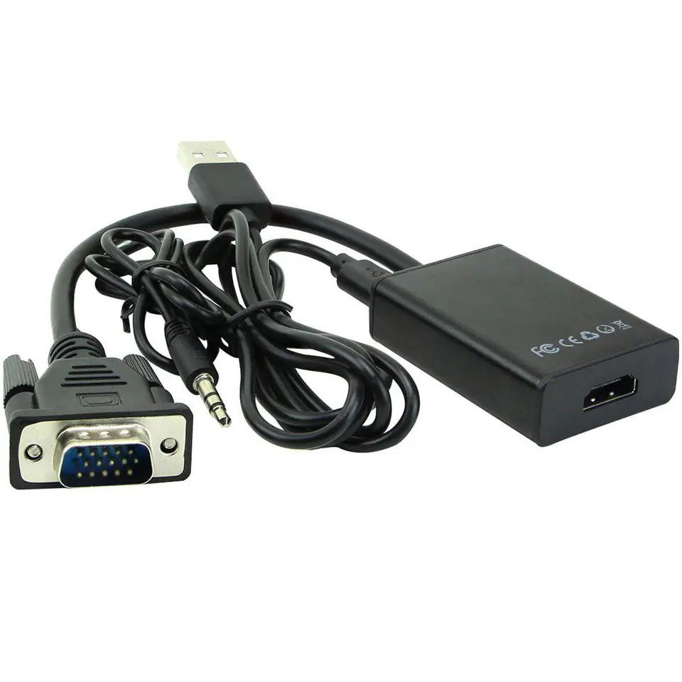 ⁨MicroConnect VGA + Audio to HDMI converter⁩ w sklepie Wasserman.eu