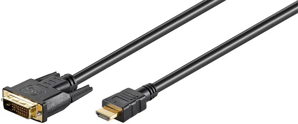 ⁨MicroConnect HDMI 19 - DVI-D M-M Cable 3m⁩ w sklepie Wasserman.eu