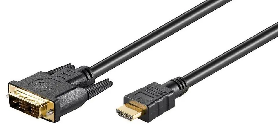 ⁨MicroConnect HDMI 19 - DVI-D 18+1, 5m M-M⁩ w sklepie Wasserman.eu