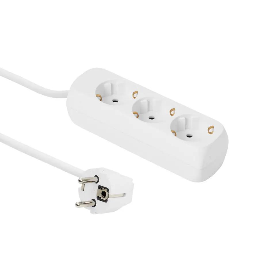 ⁨MicroConnect 3-way Schuko Socket 3M White⁩ w sklepie Wasserman.eu