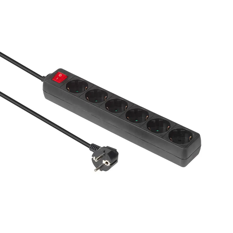 ⁨MicroConnect 6-way Schuko Socket on/off⁩ w sklepie Wasserman.eu