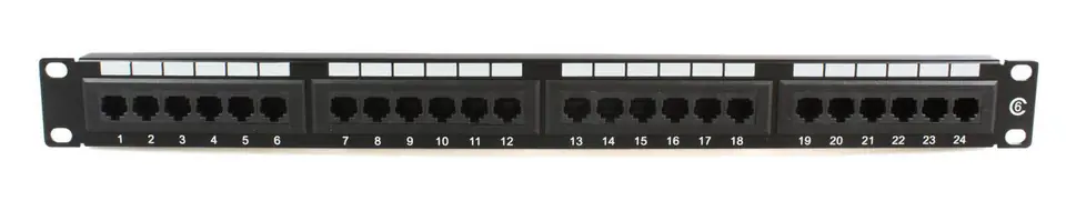 ⁨MicroConnect 19" UTP Cat.6 patch panel, 24⁩ w sklepie Wasserman.eu