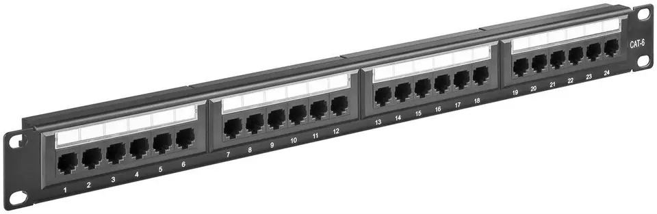 ⁨MicroConnect CAT6 24 port 19"  Patch Panel,⁩ w sklepie Wasserman.eu