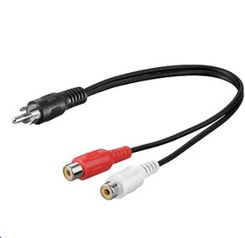 ⁨MicroConnect RCA - 2xRCA 0,20m M-F⁩ w sklepie Wasserman.eu