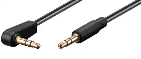 ⁨MicroConnect 3.5mm Minijack Cable 0,5m 90°⁩ w sklepie Wasserman.eu