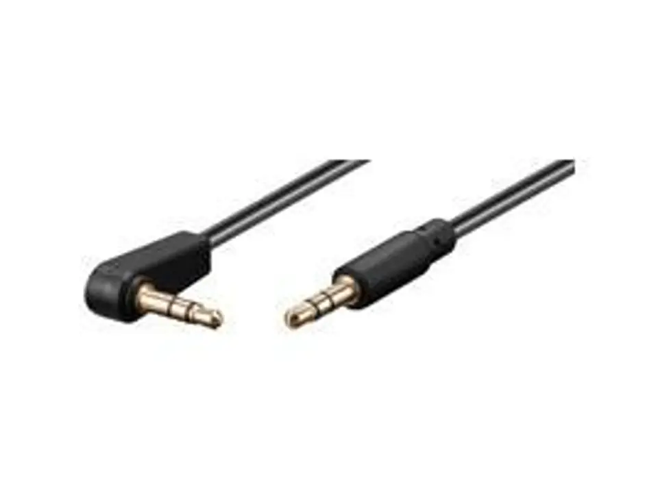 ⁨MicroConnect 3.5mm Minijack Cable 1m 90°⁩ w sklepie Wasserman.eu