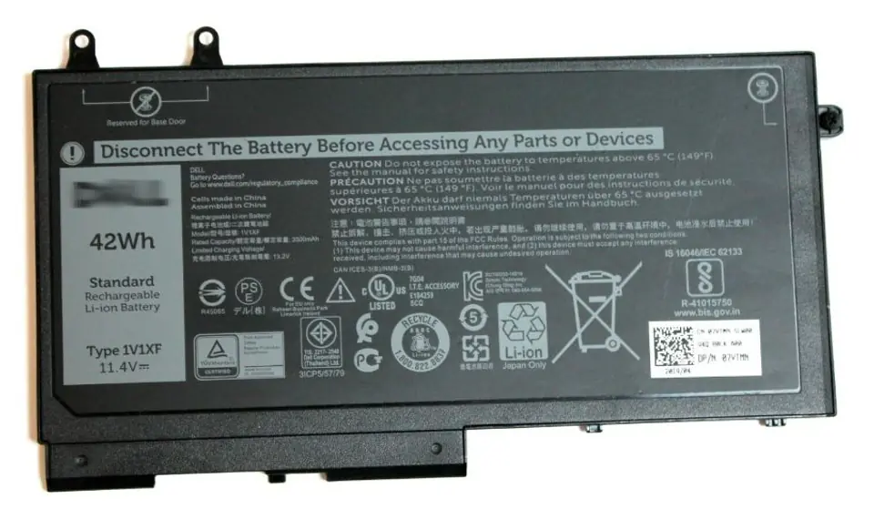 Dell 42Wh 3-cell Lithium-Ion w sklepie Wasserman.eu