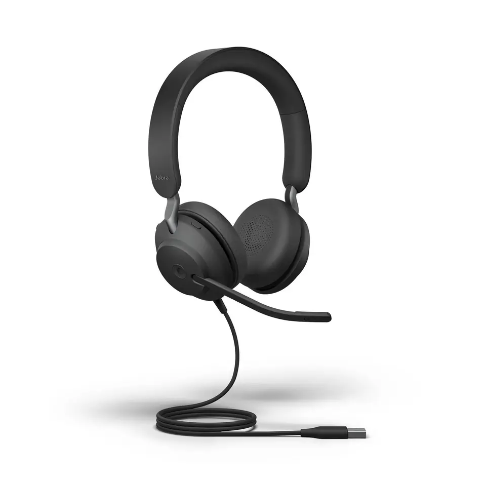 Jabra Evolve2 40 SE Headset Wired Head-band Calls/Music USB Type-A Black at Wasserman.eu