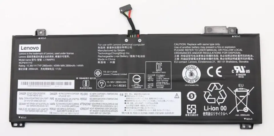 ⁨Lenovo Battery 15.36V 45Wh 4 Cell⁩ w sklepie Wasserman.eu