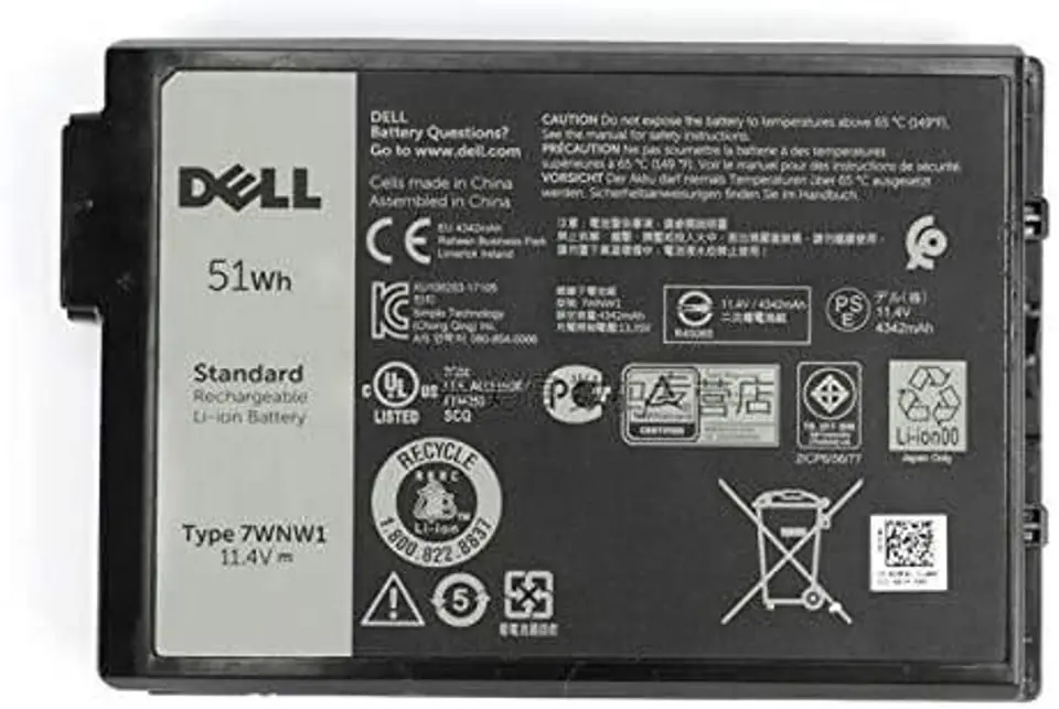 ⁨Dell Battery, 51WHR, 3 Cell,⁩ w sklepie Wasserman.eu
