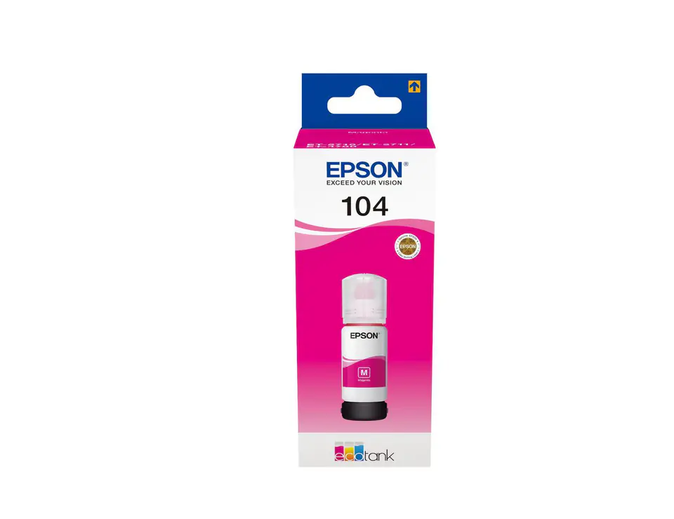 ⁨Epson 104 EcoTank Magenta ink bottle⁩ w sklepie Wasserman.eu