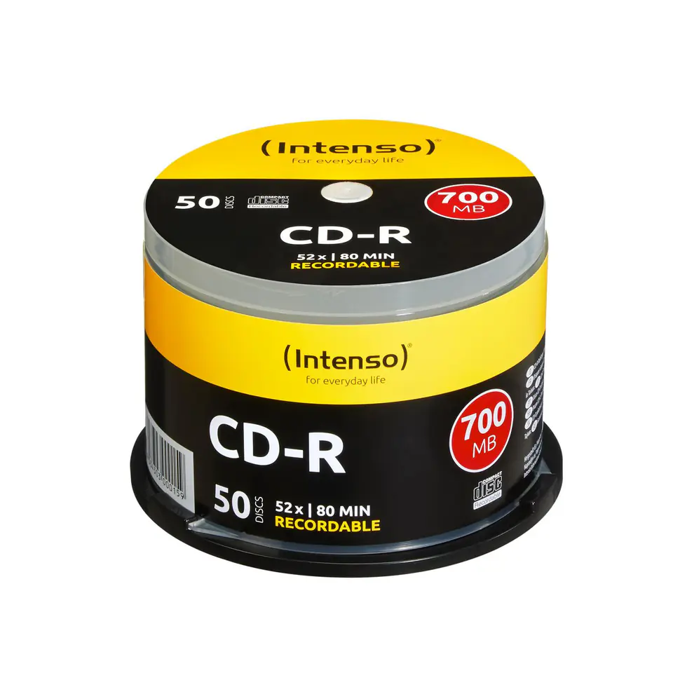 ⁨Intenso CD-R 700Mb 52x spindel (50)⁩ w sklepie Wasserman.eu