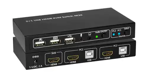 ⁨MicroConnect HDMI & USB KVM Switch 2 ports⁩ w sklepie Wasserman.eu