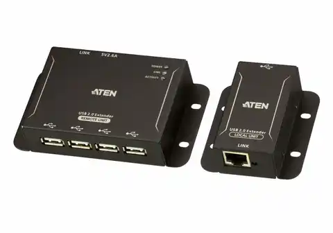 ⁨Aten 4-Port USB 2.0 CAT 5 Extender⁩ w sklepie Wasserman.eu