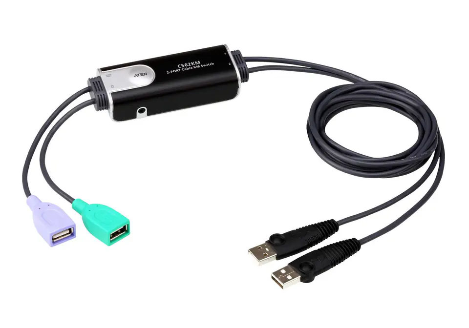 ⁨2-Port USB Boundless KM KVM Switch CS62KM-AT⁩ at Wasserman.eu