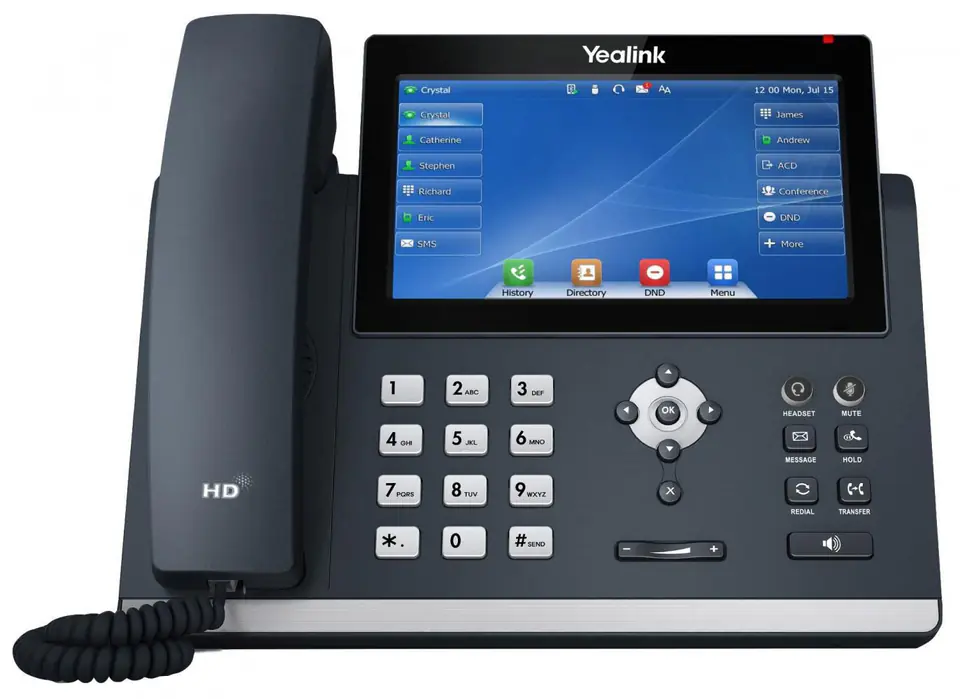 ⁨Yealink SIP-T48U IP phone Grey LED Wi-Fi⁩ at Wasserman.eu