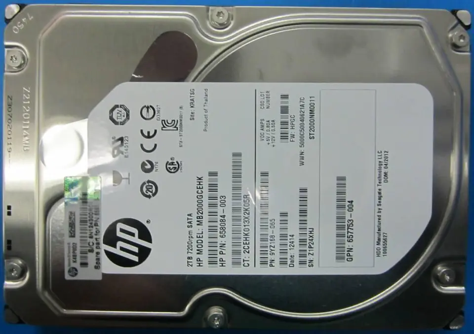 ⁨Hewlett Packard Enterprise 2Tb 7.2K RPM SATA⁩ w sklepie Wasserman.eu