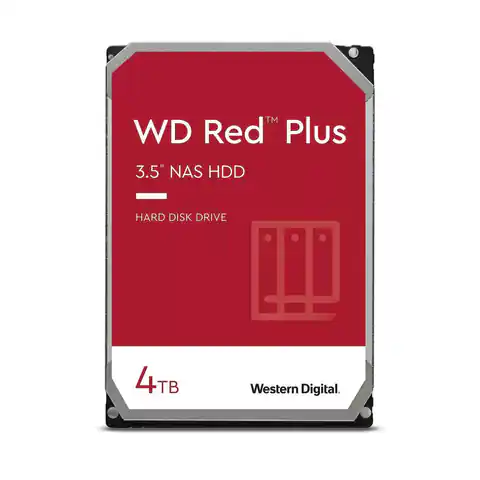 ⁨Western Digital 4TB RED PLUS 256MB CMR 3.5IN⁩ w sklepie Wasserman.eu