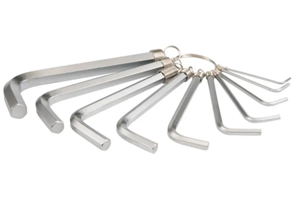 ⁨HEX WRENCHES SET 10-PIECE 1.5-10MM CR-V⁩ at Wasserman.eu