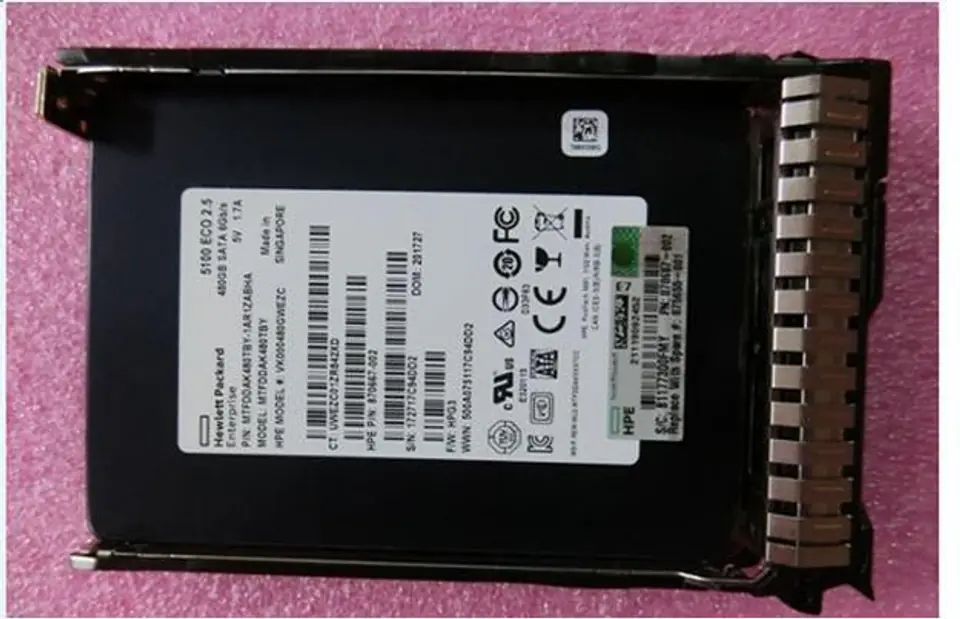 ⁨Hewlett Packard Enterprise SSD 480GB SFF SATA RI DS SC⁩ w sklepie Wasserman.eu