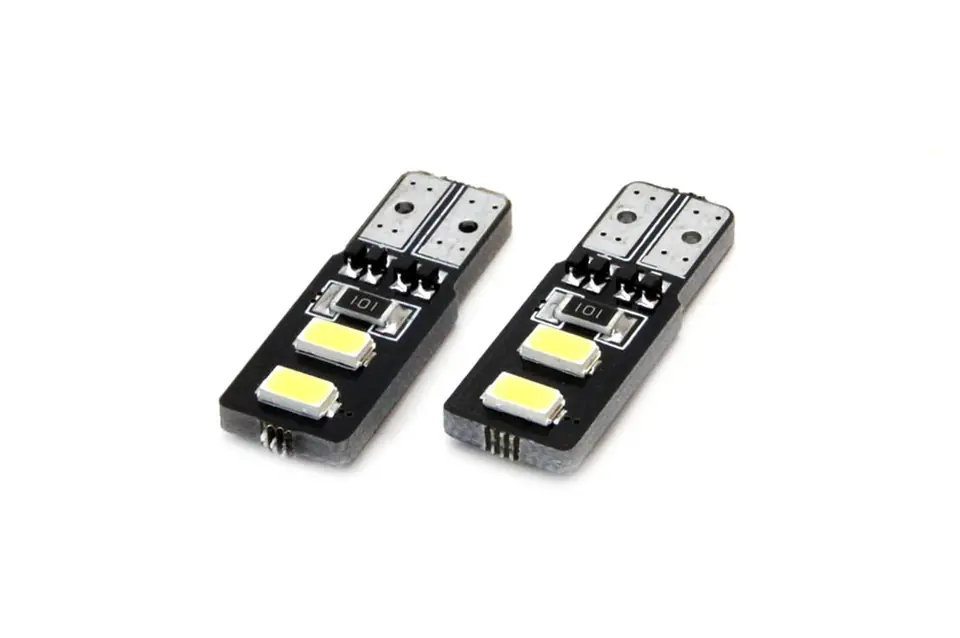 ⁨01630 Led Canbus 4SMD 5730 T10 (W5W) White 2 sztuki⁩ w sklepie Wasserman.eu