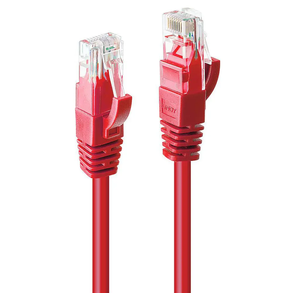 ⁨Lindy 1M Cat.6 U/Utp Cable, Red⁩ w sklepie Wasserman.eu