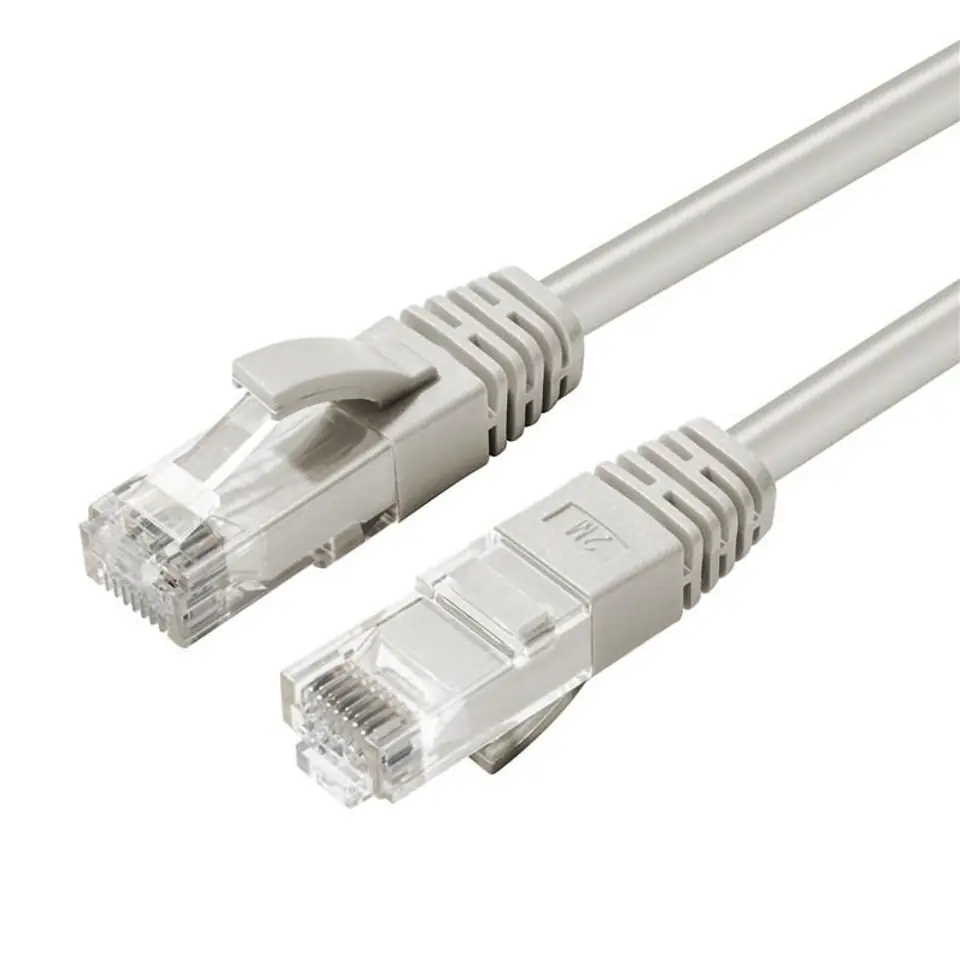 ⁨MicroConnect CAT6A UTP 0.25m Grey LSZH⁩ w sklepie Wasserman.eu