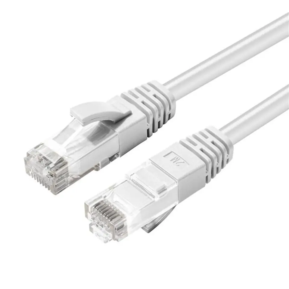 ⁨MicroConnect CAT6A UTP 0.25m White LSZH⁩ w sklepie Wasserman.eu