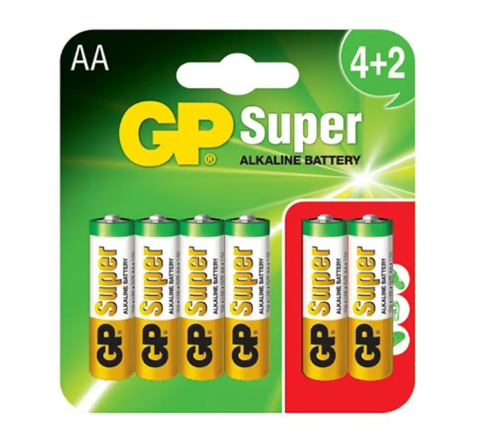 ⁨BATERIA SUPER ALKALINE AA LR6 1.5V 6 SZTUK⁩ w sklepie Wasserman.eu