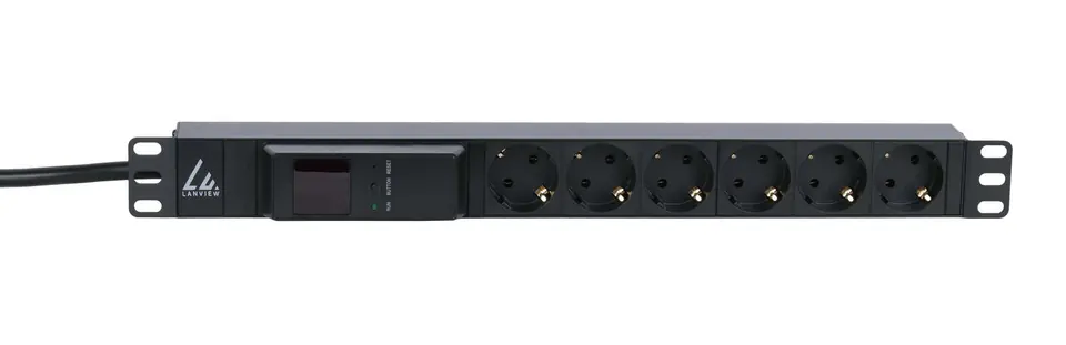 ⁨Lanview 19'' rack mount power strip,⁩ w sklepie Wasserman.eu