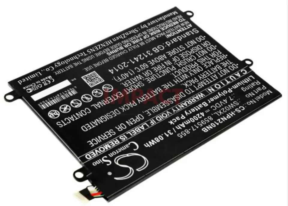 ⁨HP Battery 2 Cells 32Wh 4.23Ah⁩ w sklepie Wasserman.eu